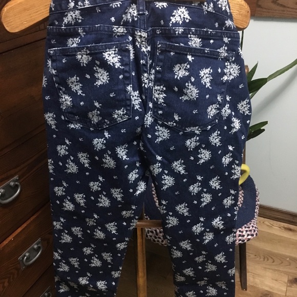 J.Crew  Matchstick Floral print jeans. Sz 27 VGUC - Picture 3 of 8
